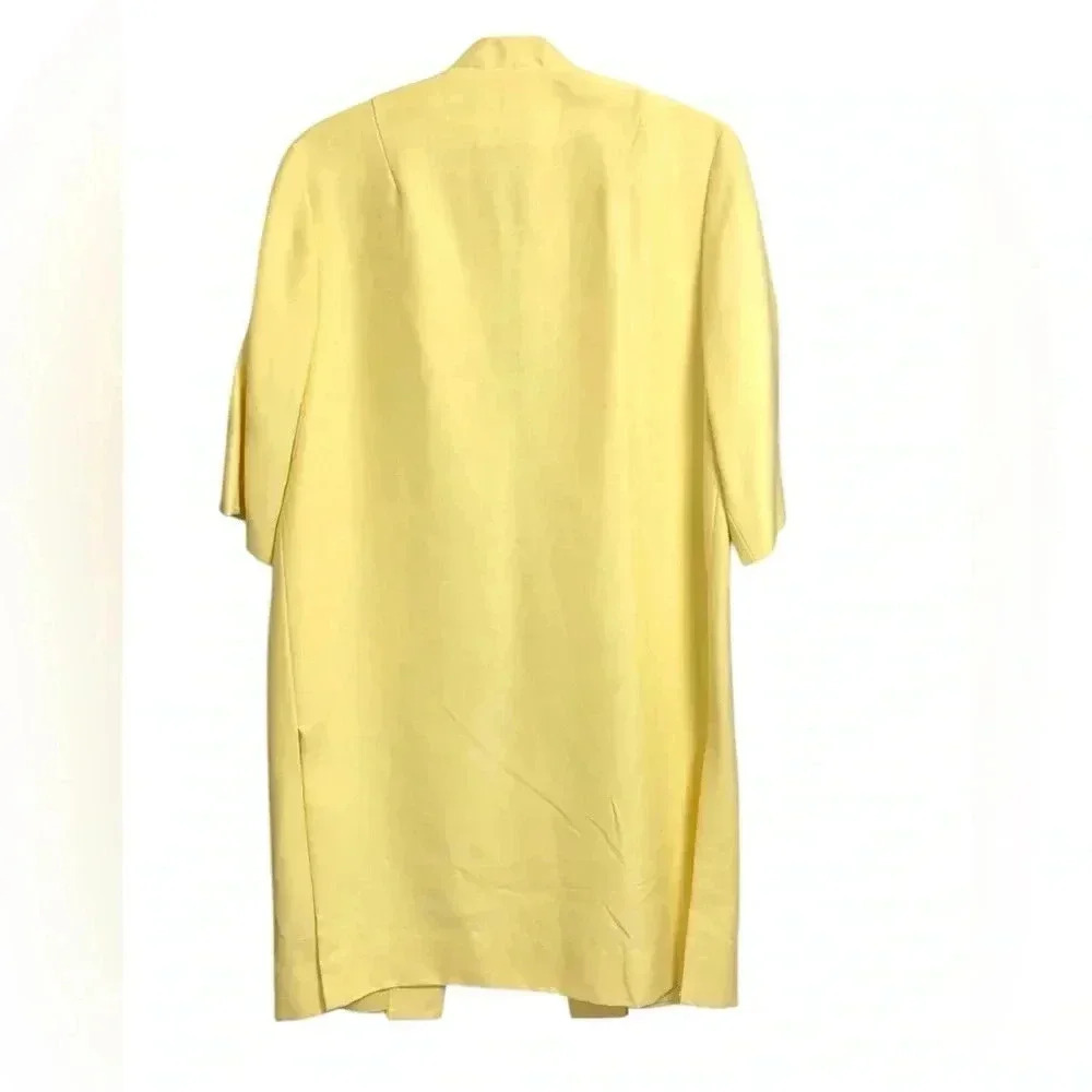 Vintage Jacquline Juniors  Fully Lined Yellow Summer Duster - Picture 4 of 8
